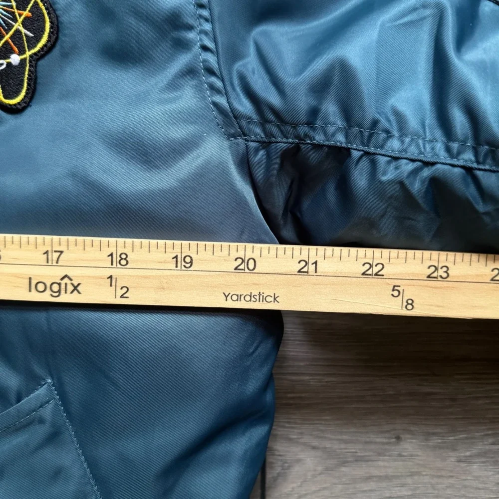 Up and Away Junior Astronaut Jacket Kids XL 14 NASA Space Flight Bomber Blue